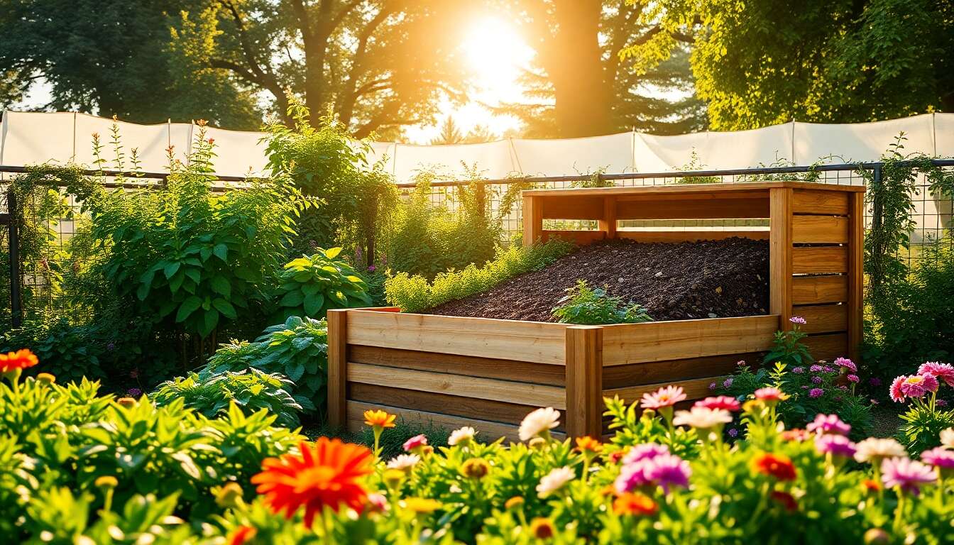 Des solutions pour les grands jardins avec des composteurs volumineux