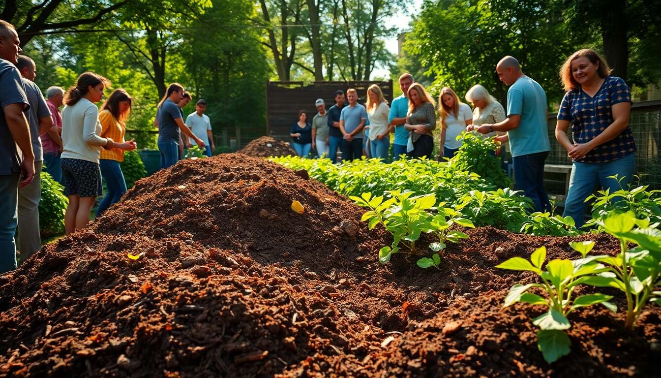 Améliorer la qualité du sol grâce au compost communal
