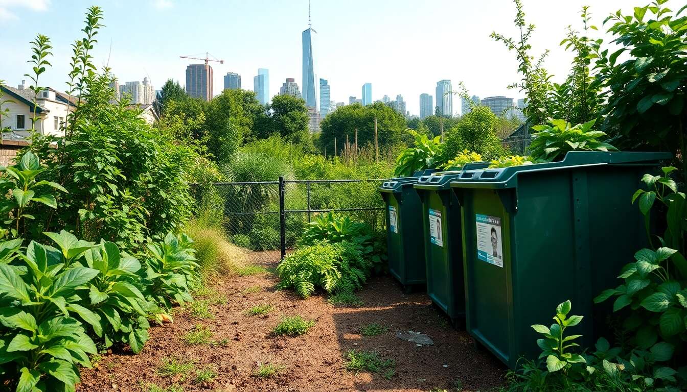 Restes organiques au cœur d'une agriculture urbaine florissante