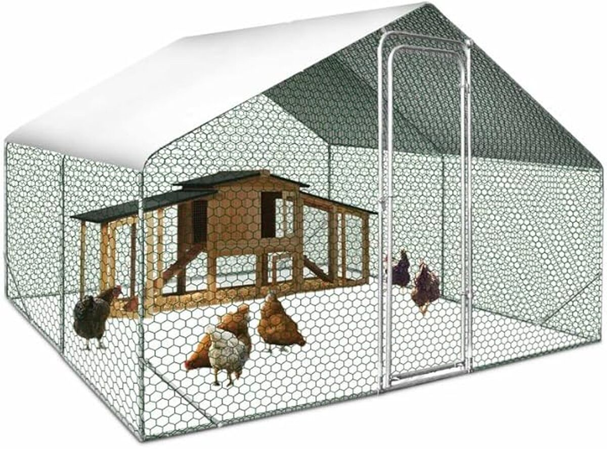Test : enclos poulailler IDMarket 9 m² acier galvanisé