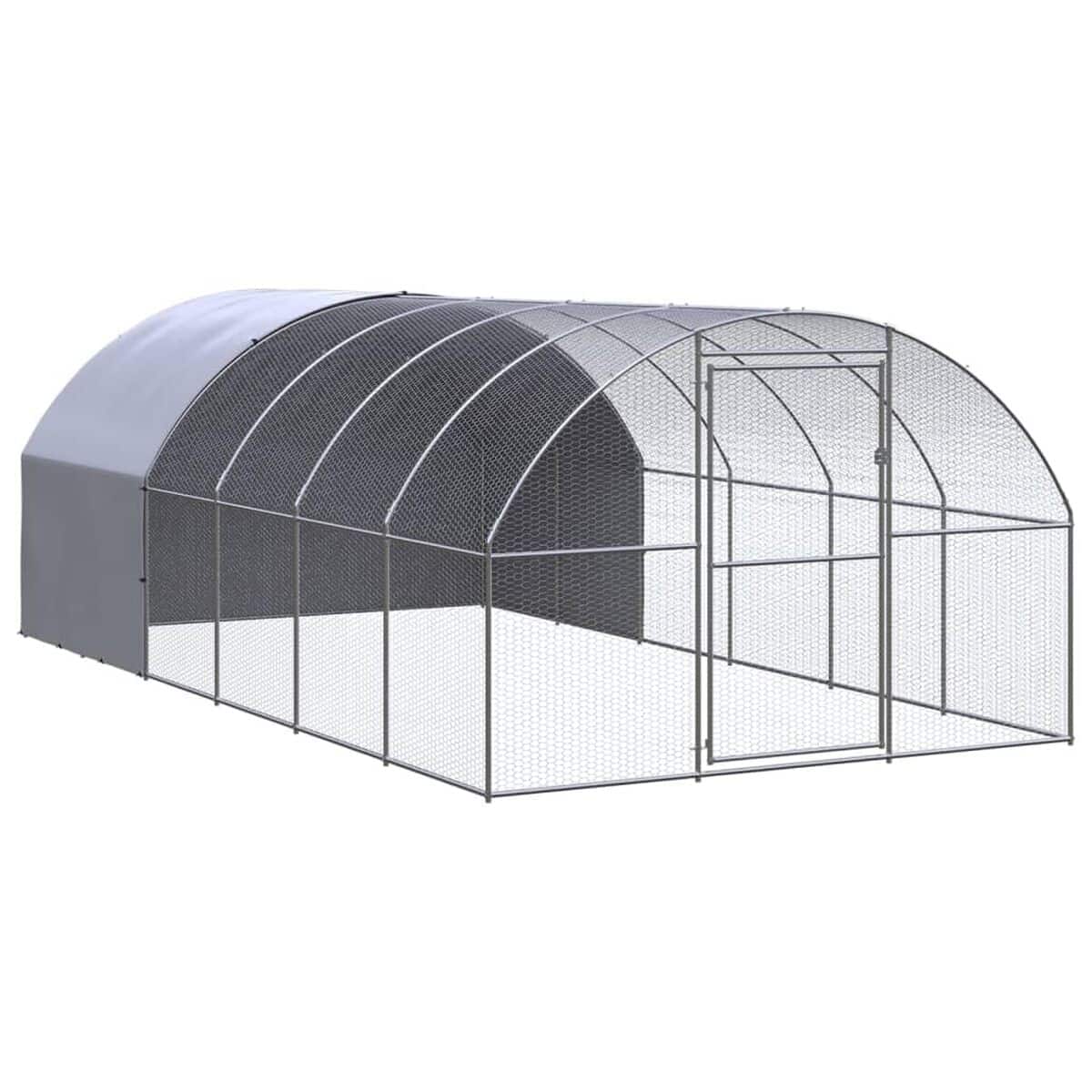Test de la volière vidaXL : un espace sécurisé pour vos poules