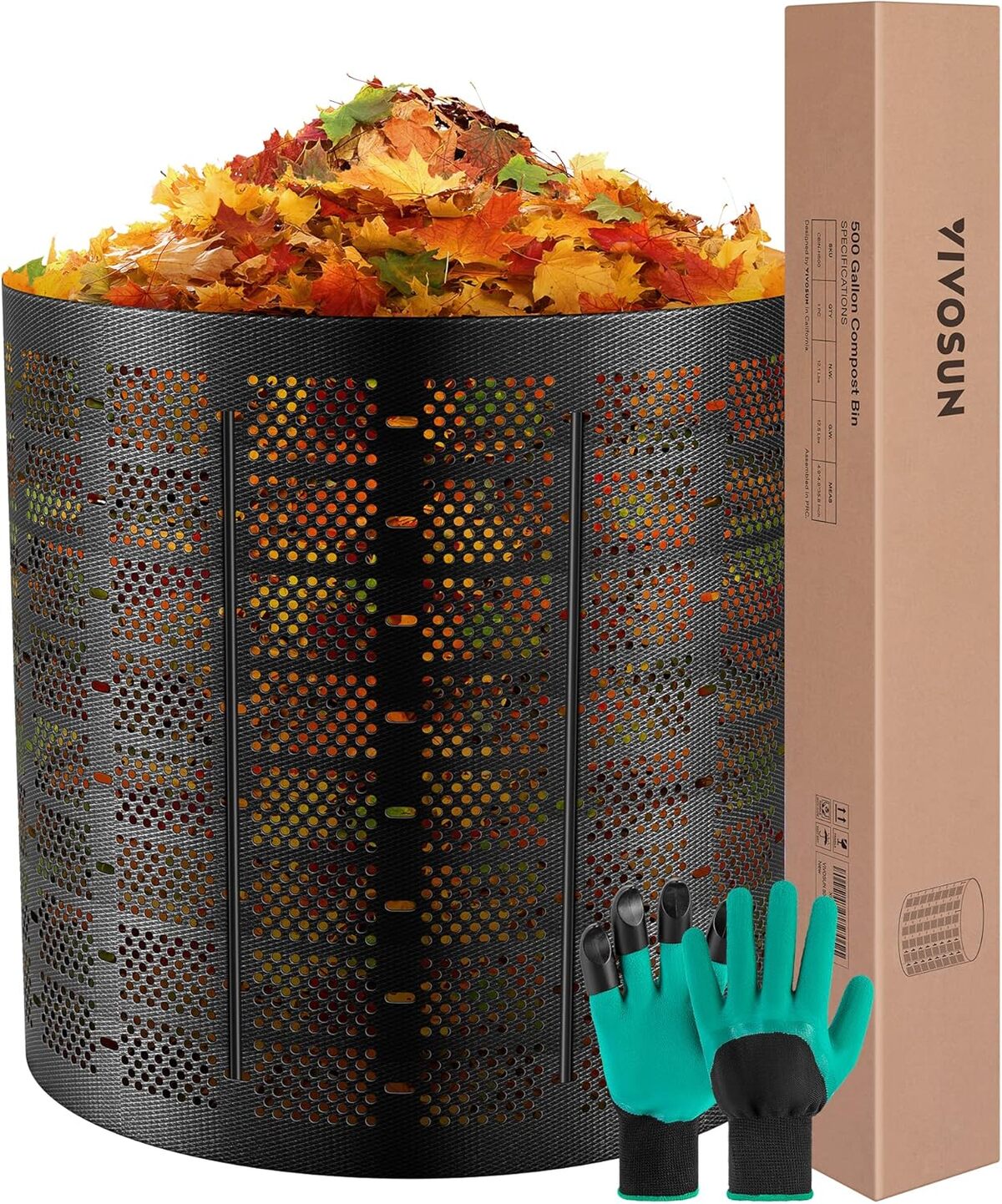 Test du bac à compost VIVOSUN 1500L : extensible et pratique