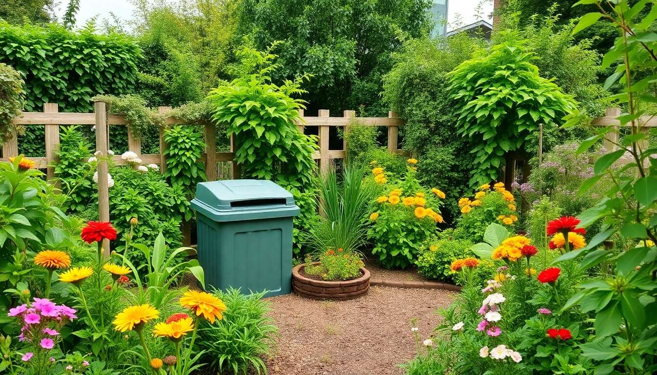 Bien agencer son jardin pour éviter les intrus dans le composteur