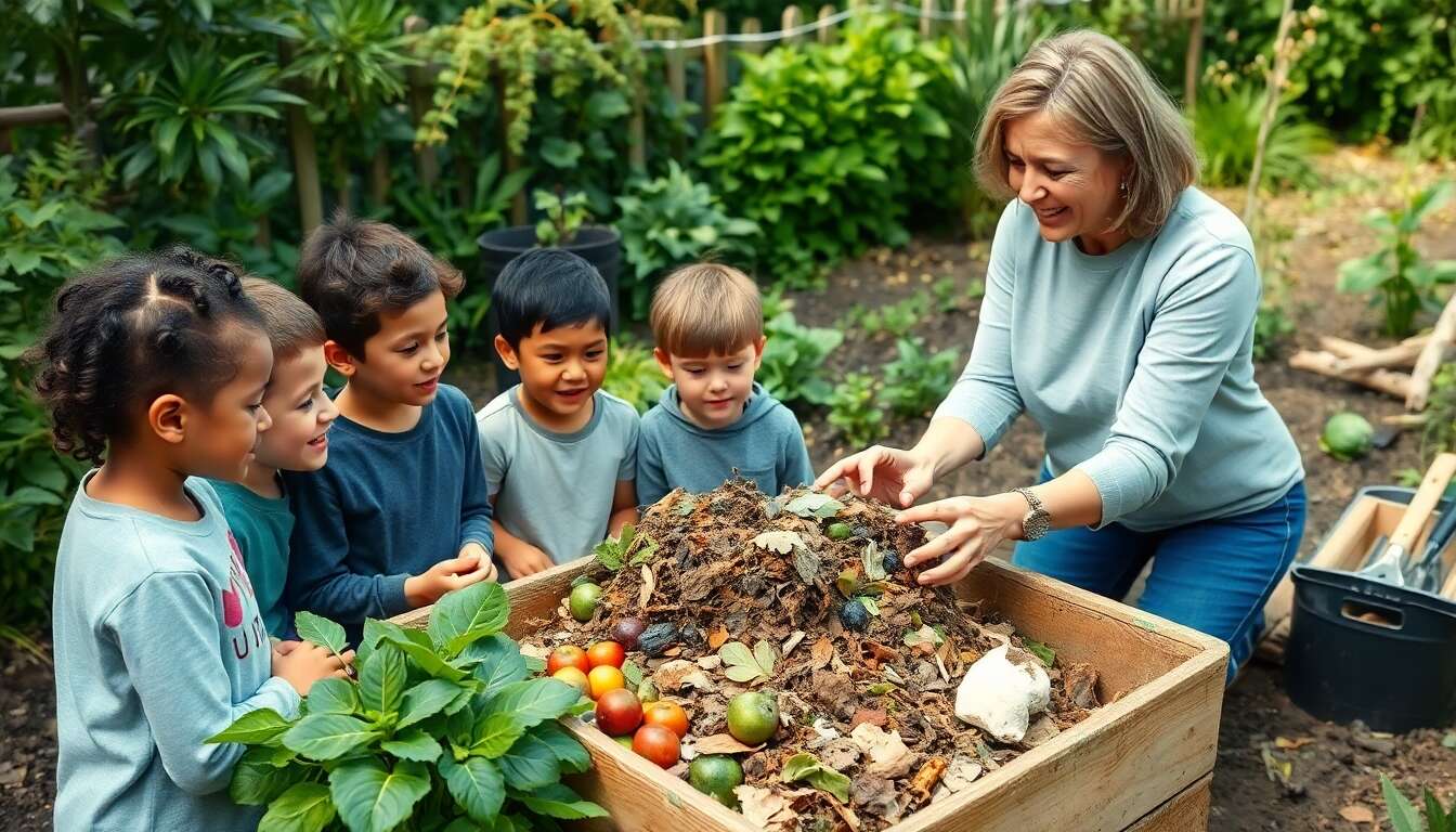 Comment expliquer la fabrication du compost aux enfants ?