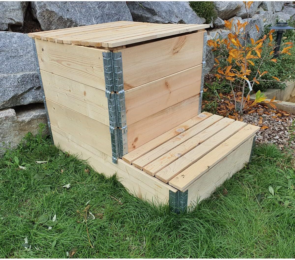 Test : multitanks composteur en bois naturel 570L