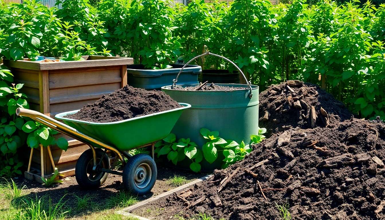 Terreau, fumier ou compost : lequel choisir pour votre jardin ?