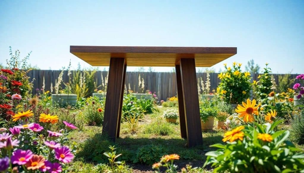 Comment choisir des matériaux durables pour votre jardin : focus sur les pieds de table industriels