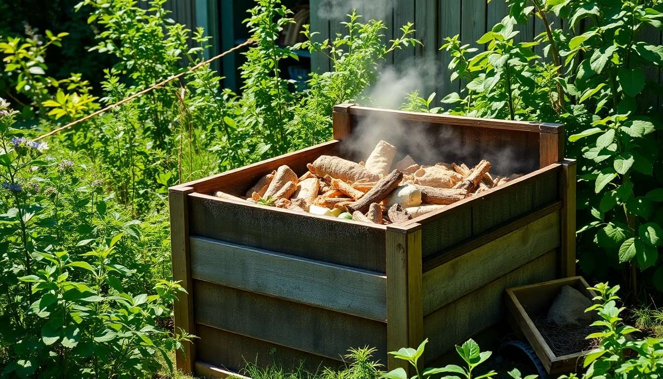 Stratégies anti-odeurs en été pour le composteur