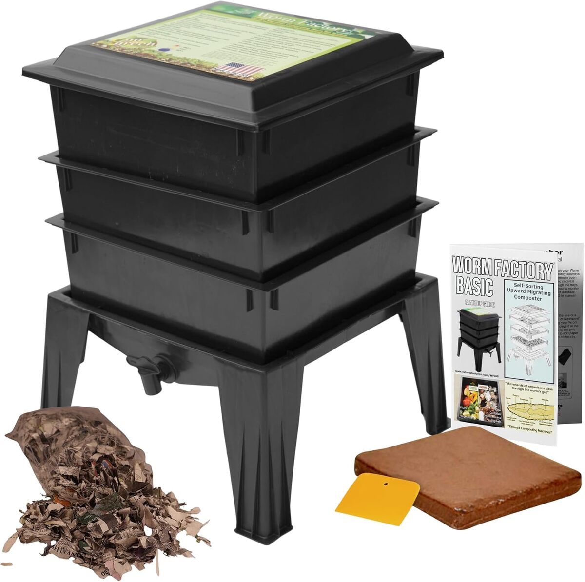Test du worm factory composteur noir à 3 plateaux