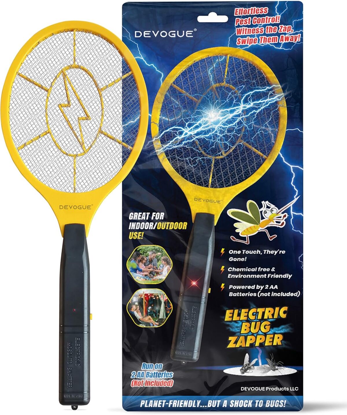 Test : tapette électrique DEVOGUE anti-insectes à piles