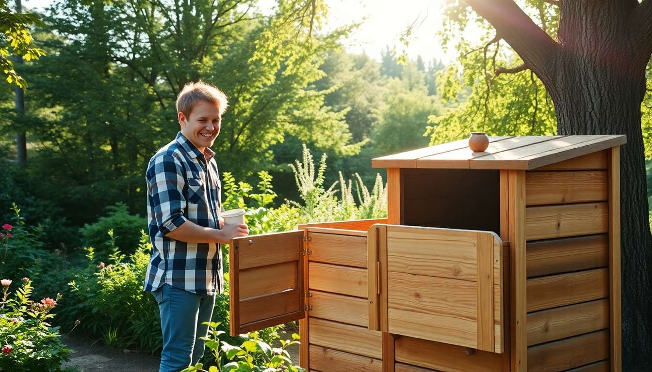 Composteurs en bois vs plastique : avantages comparatifs