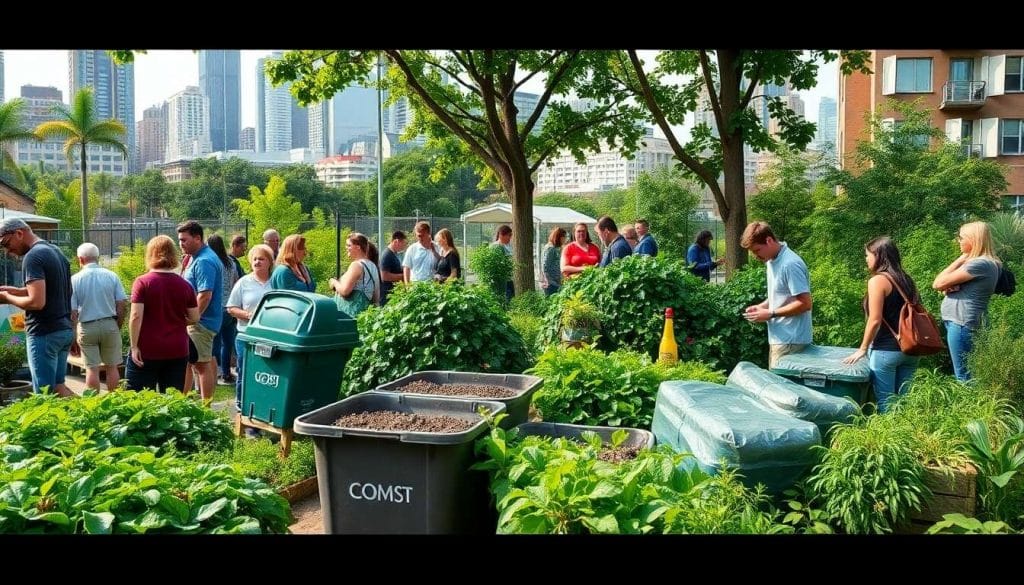 Réduction des déchets ménagers par le compostage urbain