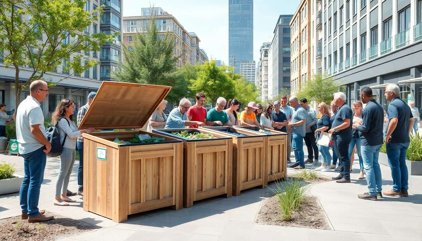 Installer des composteurs urbains pour réduire les déchets Installer des composteurs urbains pour réduire les déchets