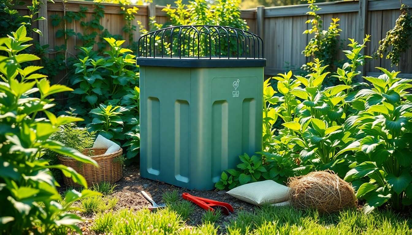 Installation facile et rapide d'un petit composteur