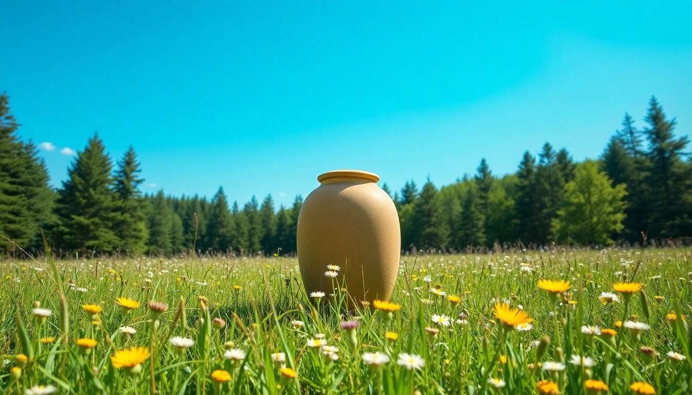 L’impact positif sur l'environnement grâce aux urnes biodégradables adaptées au plein air