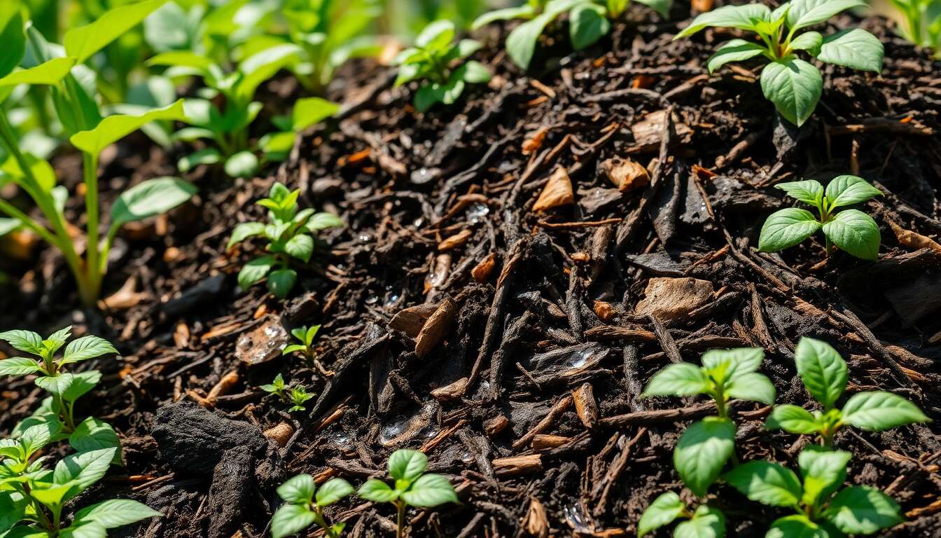 Signes d'un compost trop humide ou trop sec