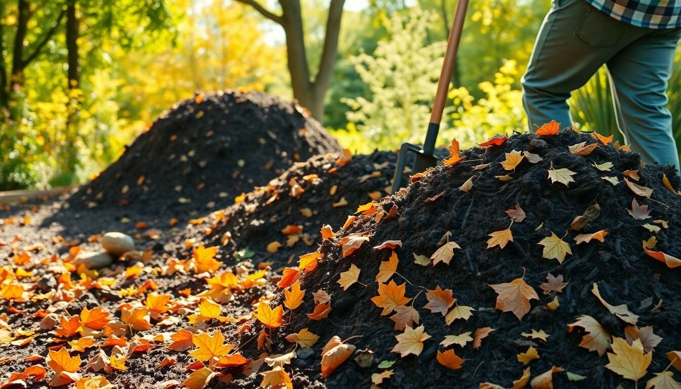Utilisation du compost automnal dans le jardin
