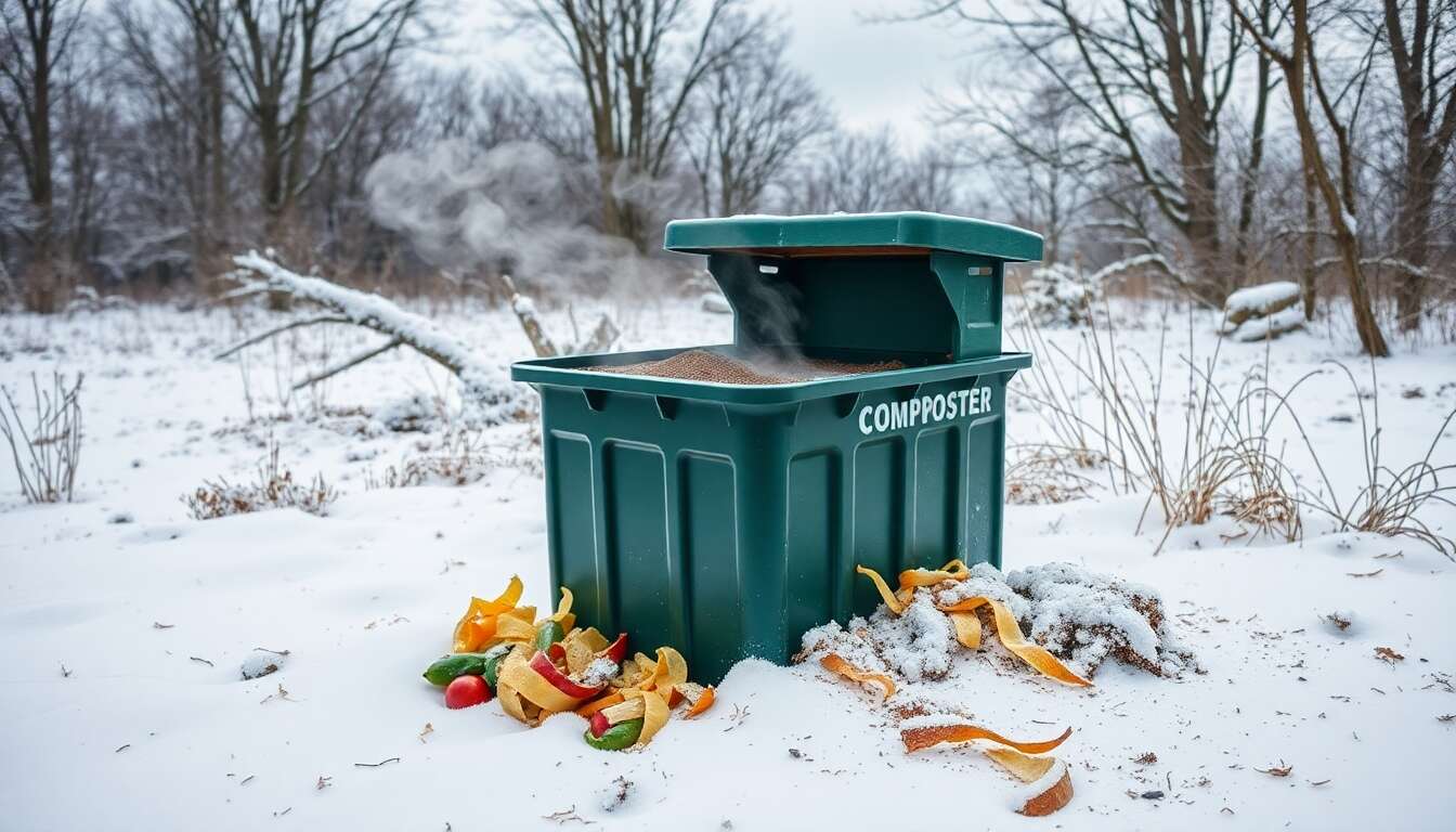 Les d&eacute;chets adapt&eacute;s au compost d'hiver
