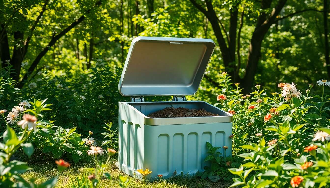 Emplacement strat&eacute;gique du composteur