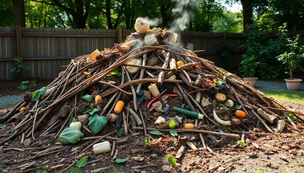 Cycle de développement du compost durant l'année entière