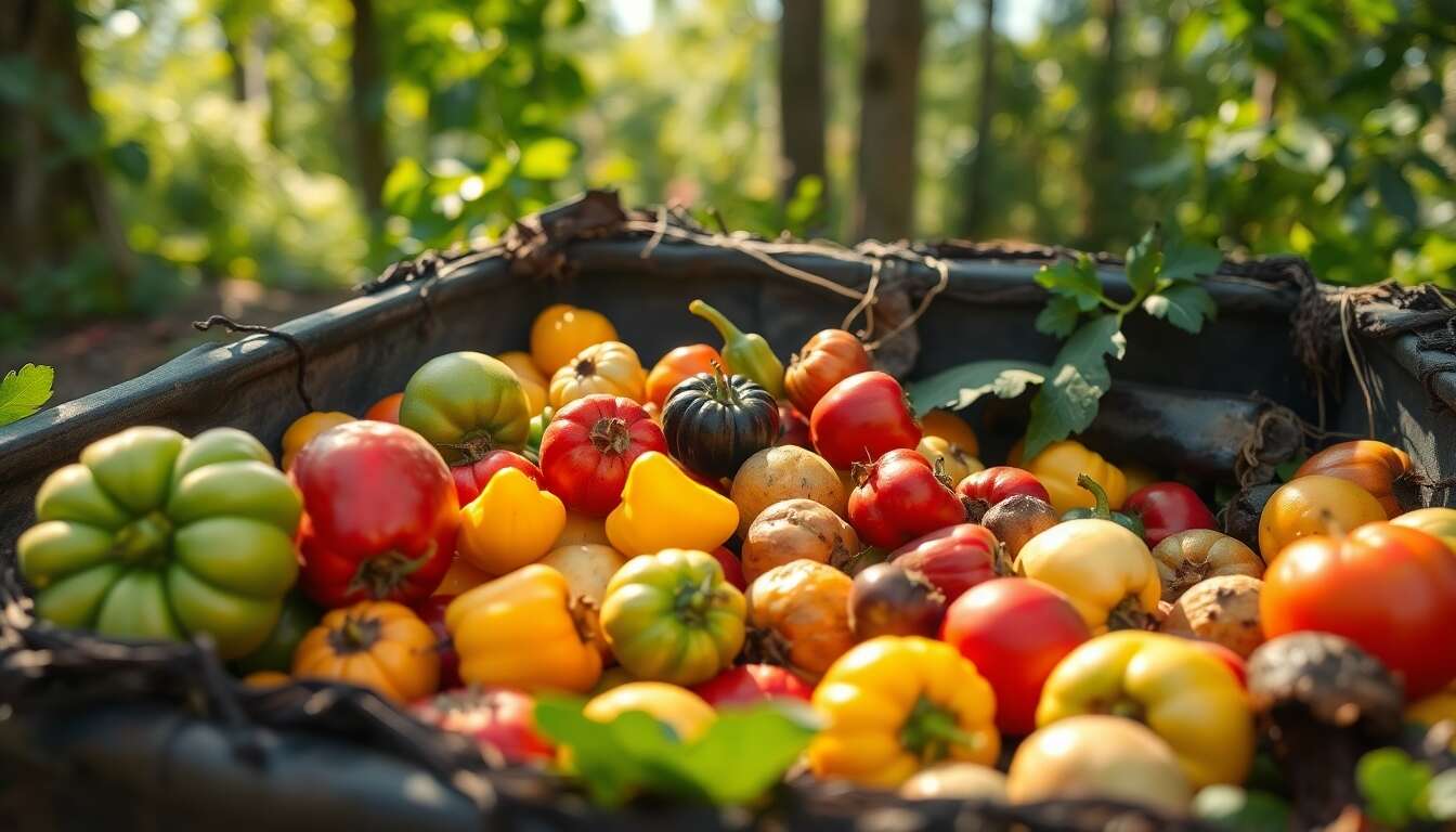 L'impact &eacute;cologique positif des fruits et l&eacute;gumes moisis au compost