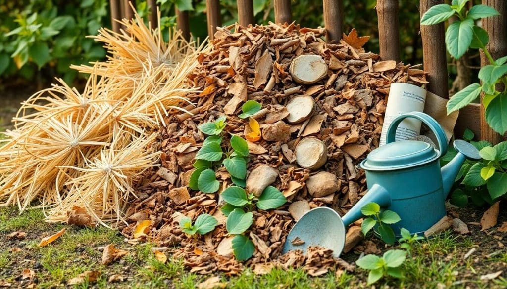 Quels matériaux privilégier pour absorber ou retenir l'eau dans le compost