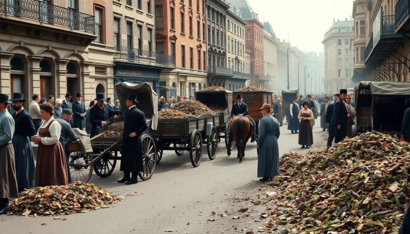 Essor du compost urbain au XIXe siècle