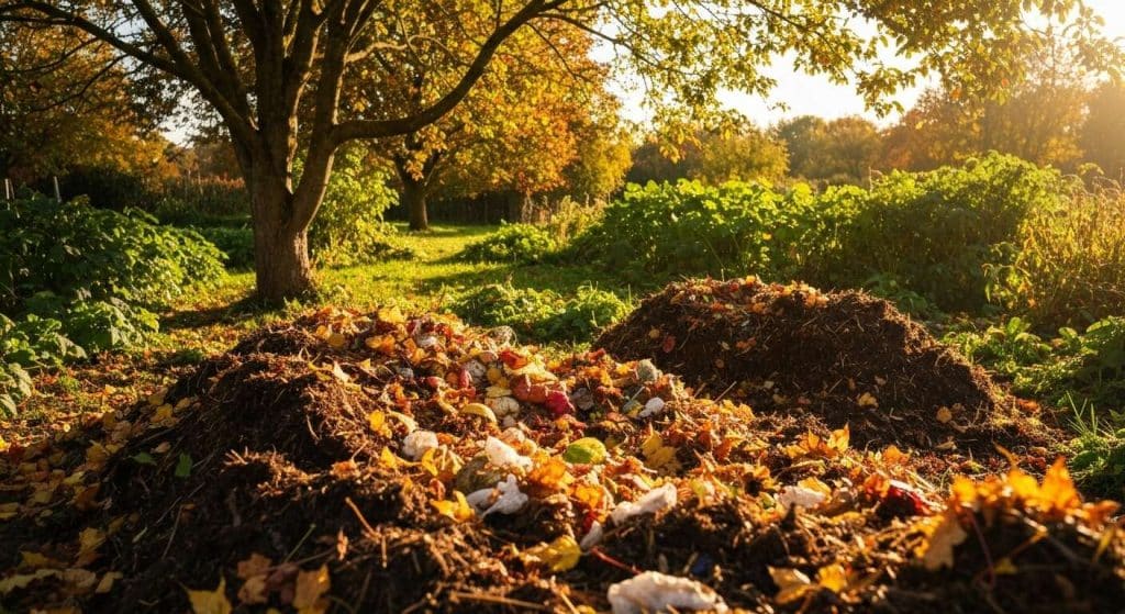 Feuilles mortes et déchets alimentaires : un duo gagnant au jardin