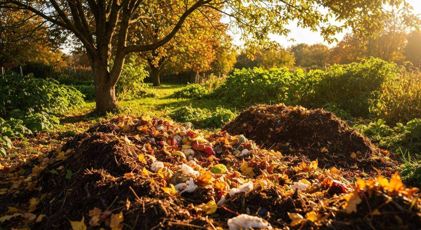 Feuilles mortes et déchets alimentaires : un duo gagnant au jardin