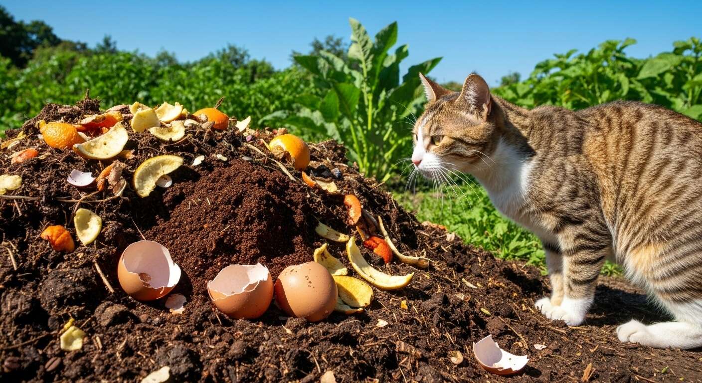 Raisons d'éviter la litière pour chat dans le compostage