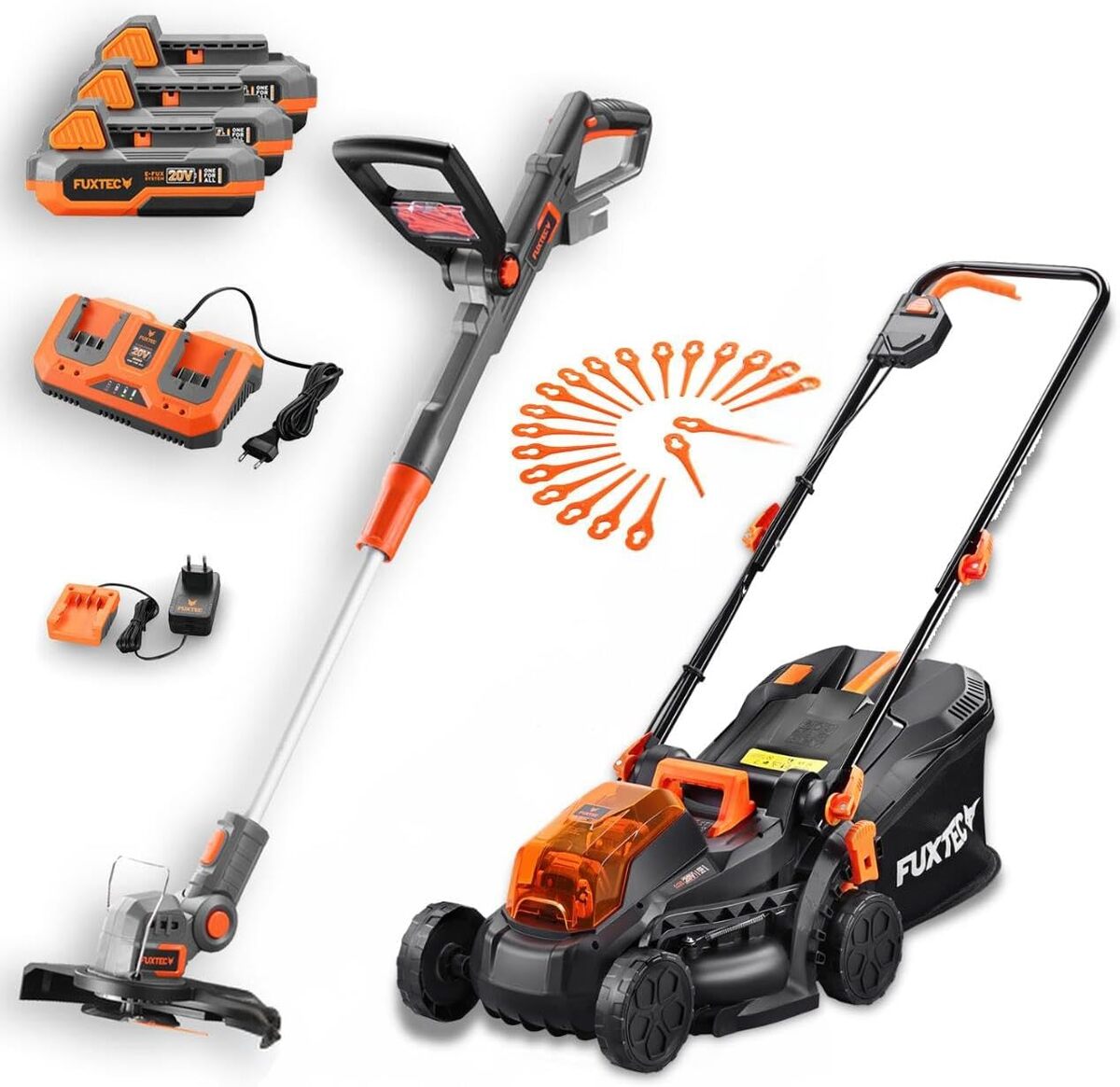 Test FUXTEC ensemble jardin sans fil : tondeuse et coupe-bordure efficaces