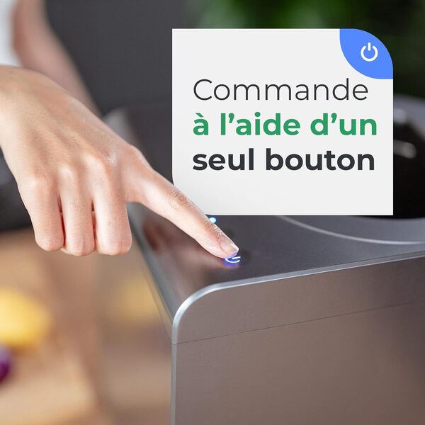 Composteur électrique [2 filtres à Charbon Actif] Composteur électrique Rapide - Solution pour Le compostage dans la Cuisine, Le Jardin et sur Le Balcon | Accélérateur de compostage d'intérieur
