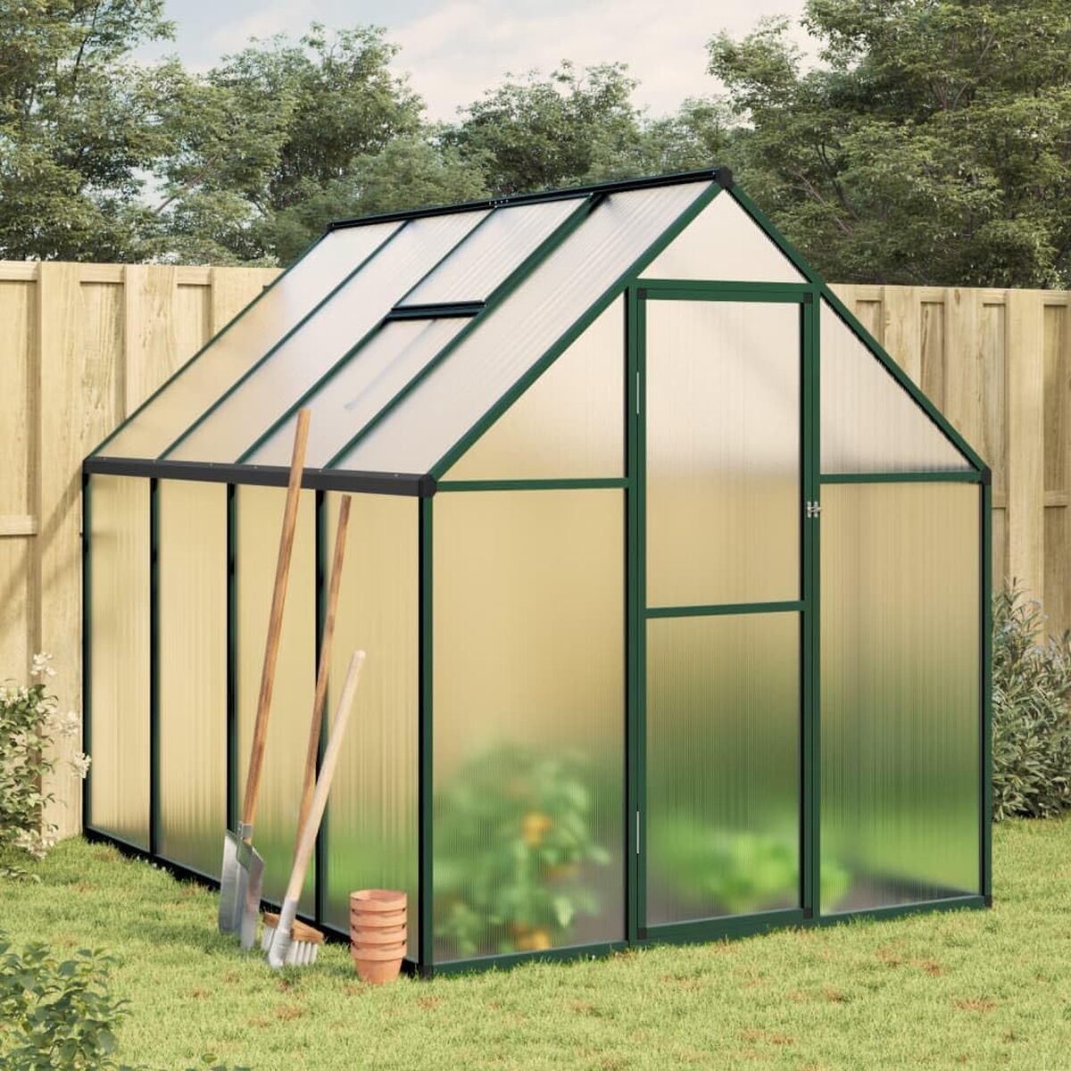Test de la serre Gecheer : cadre en aluminium et polycarbonate