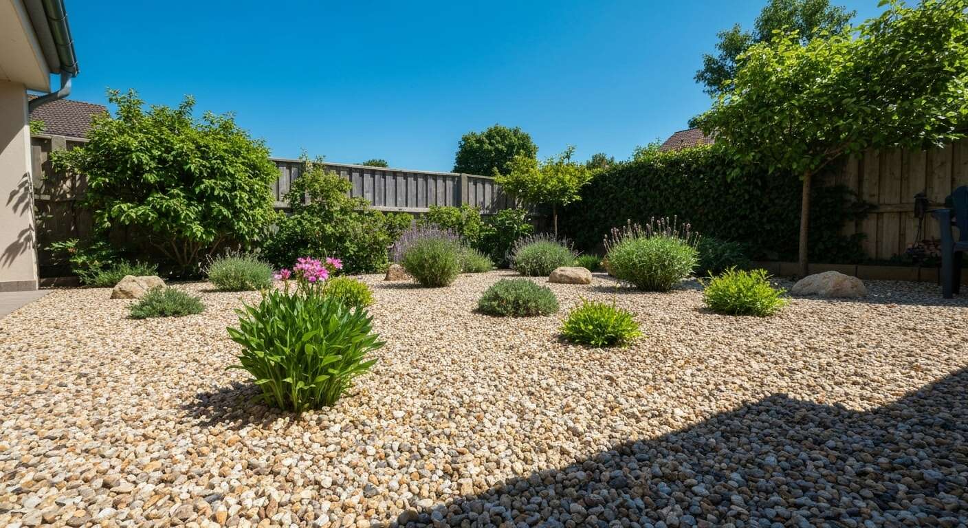 Pr&eacute;parer le terrain pour un jardin sur gravier