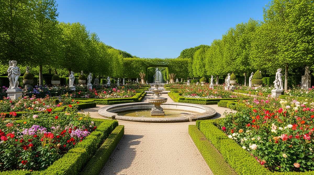 Les jardins embl&eacute;matiques &agrave; travers la france