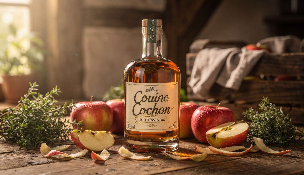 Couine Cochon : liqueur Anti-Gaspi du Perche