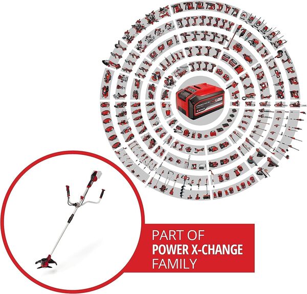Einhell Débroussailleuse sans fil AGILLO 36/255 BL - Solo Power X-Change (36V, 6 400 trs/min la, Bushesless) Livré sans Batterie ni Chargeur