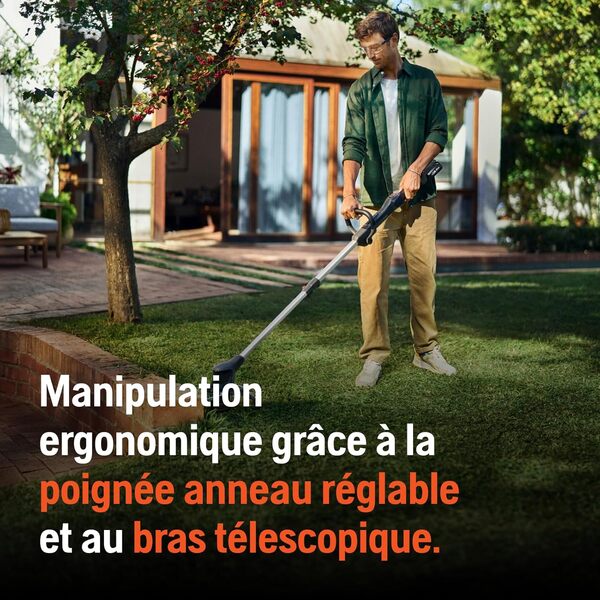 Husqvarna Aspire T28-P4A 2P Coupe-Bordures sans Fil avec Batterie 18 V 2,5Ah (P4A 18-B45) et Chargeur (P4A 18-C70)