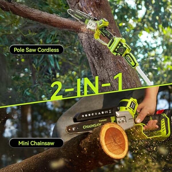 Découvrez notre avis sur la tronçonneuse Supstable 2-en-1 élagueuse sur perche : performance, maniabilité et avantages pour vos travaux d'élagage et d'entretien.