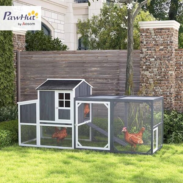 Découvrez le poulailler PawHut, un abri fiable et imperméable pour vos poules, alliant confort et sécurité pour vos volatiles.