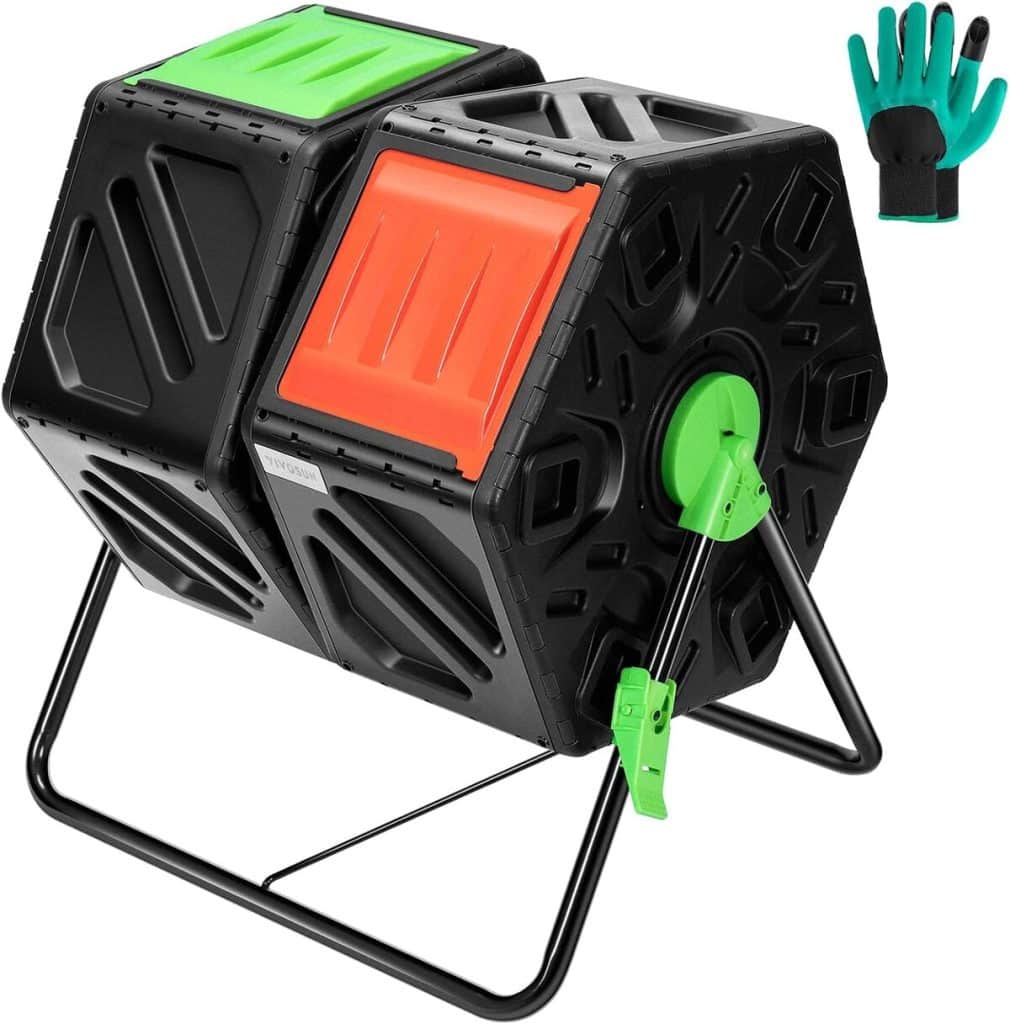 Test du composteur à double chambre VIVOSUN : robuste et rotatif