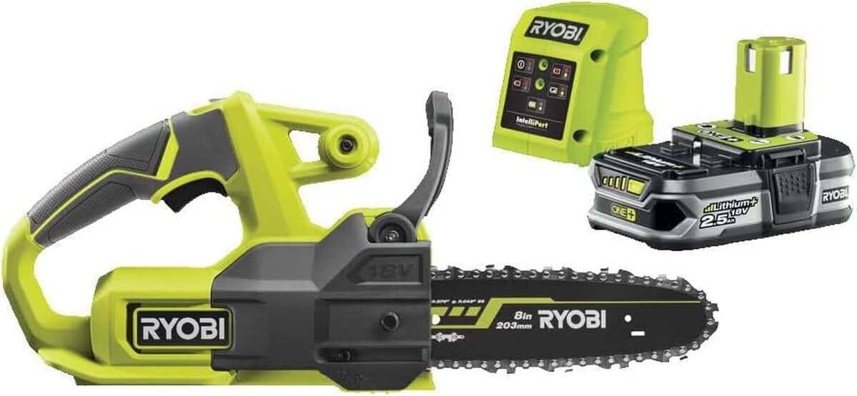 Test : tronçonneuse sans fil Ryobi 18V ONE+ RY18CS20A-125