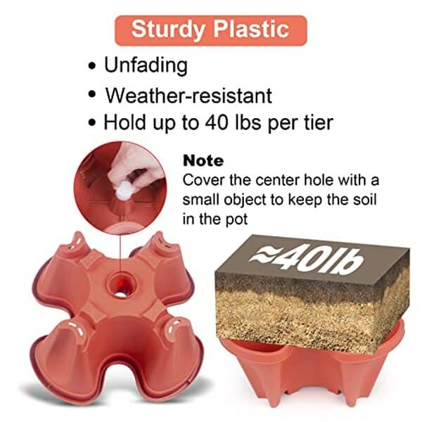 Découvrez notre avis sur les pots de fleurs verticaux empilables à 7 niveaux : optimise l'espace et sublime votre jardin avec ce lot pratique et esthétique