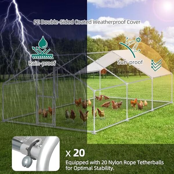 Découvrez notre évaluation du poulailler YITAHOME 18 m² en acier galvanisé : robustesse, espace, avantages et inconvénients pour un choix éclairé.