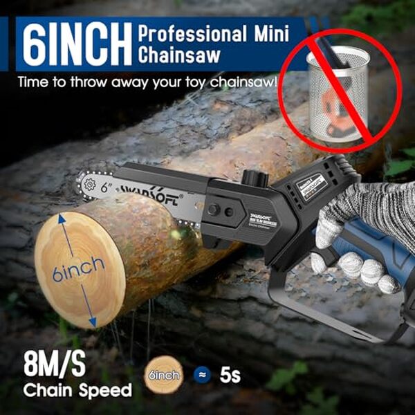 Découvrez notre test détaillé de la tronçonneuse Swansoft 6', une solution sans fil maniable et performante idéale pour vos travaux de jardinage.