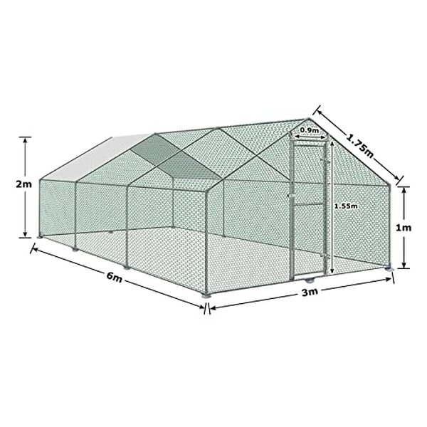 Découvrez le poulailler Liliin 3 x 6 m : alliez robustesse et sécurité pour protéger vos poules avec efficacité et style.