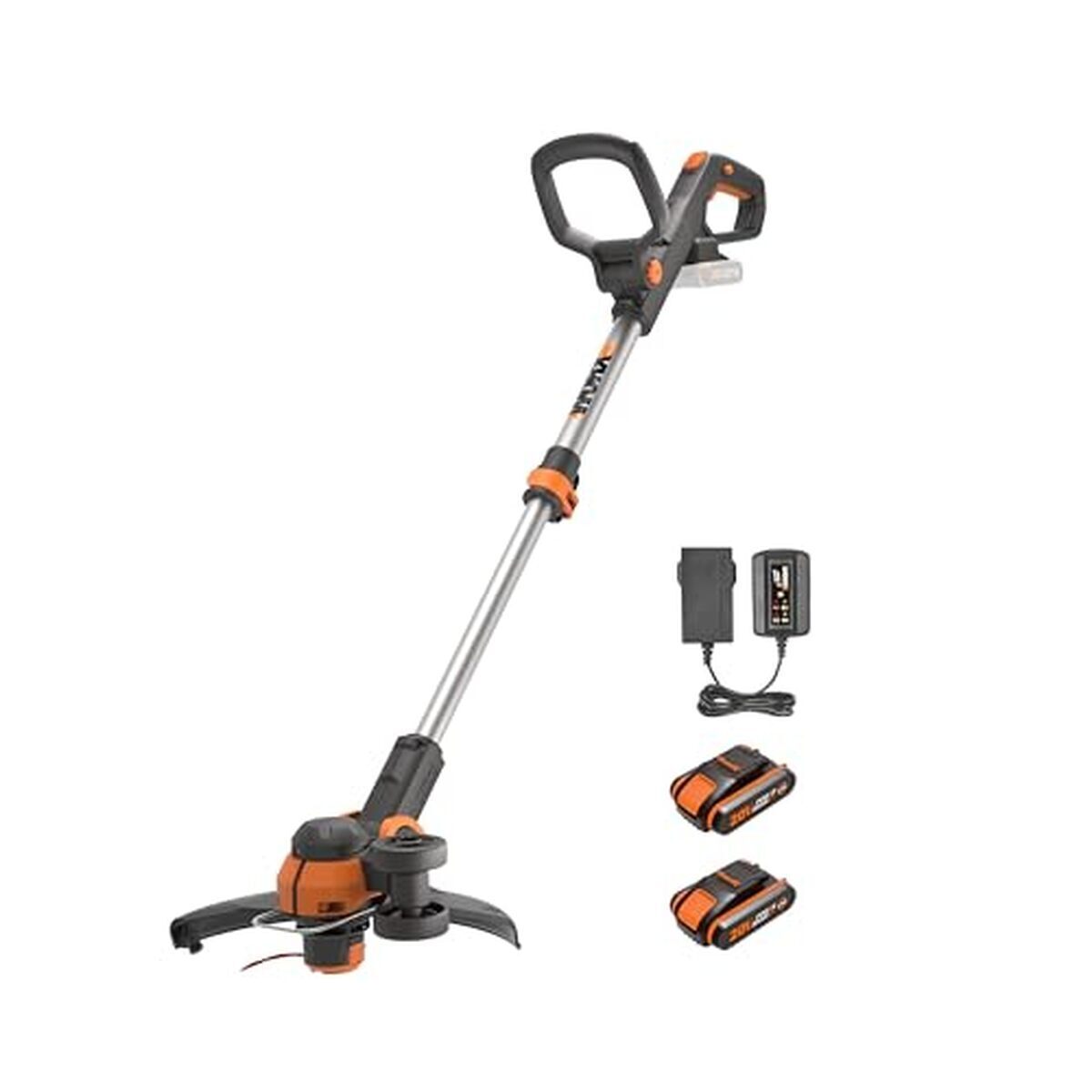 Test de la débroussailleuse sans fil Worx WG163E 20 V avec 2 batteries