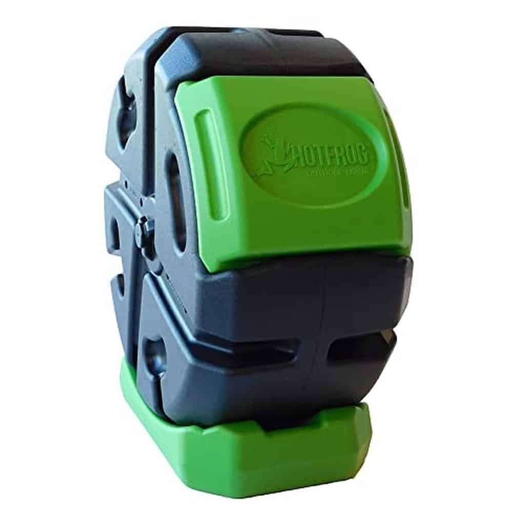 Test du composteur à rouler FCMP 2, 5 CU vert pour extérieur