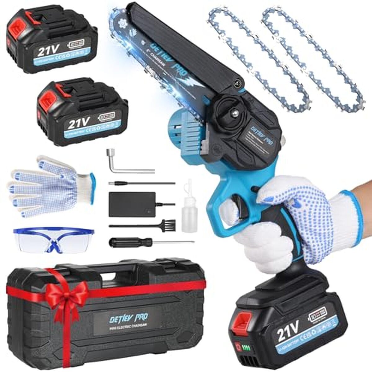 Test : mini tronçonneuse Detlev Pro 6 pouces sans fil 4000mAh